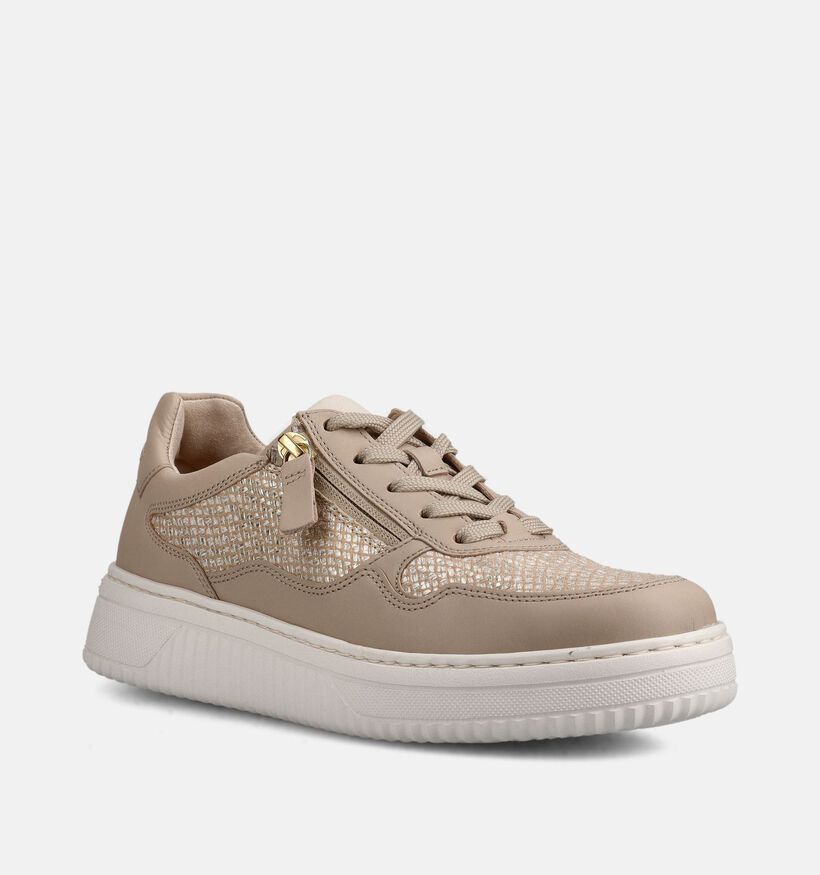 Gabor Baskets casual en Beige pour femmes (368370) - pour semelles orthop&eacute;diques