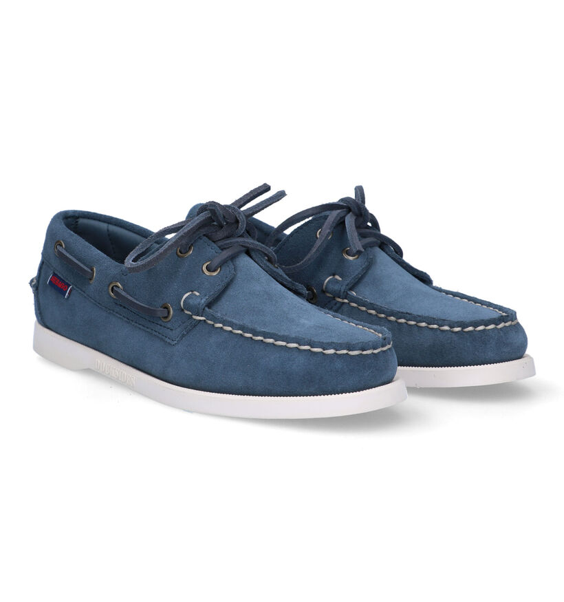 Sebago Dockside Blauwe Bootschoenen voor dames (324095)