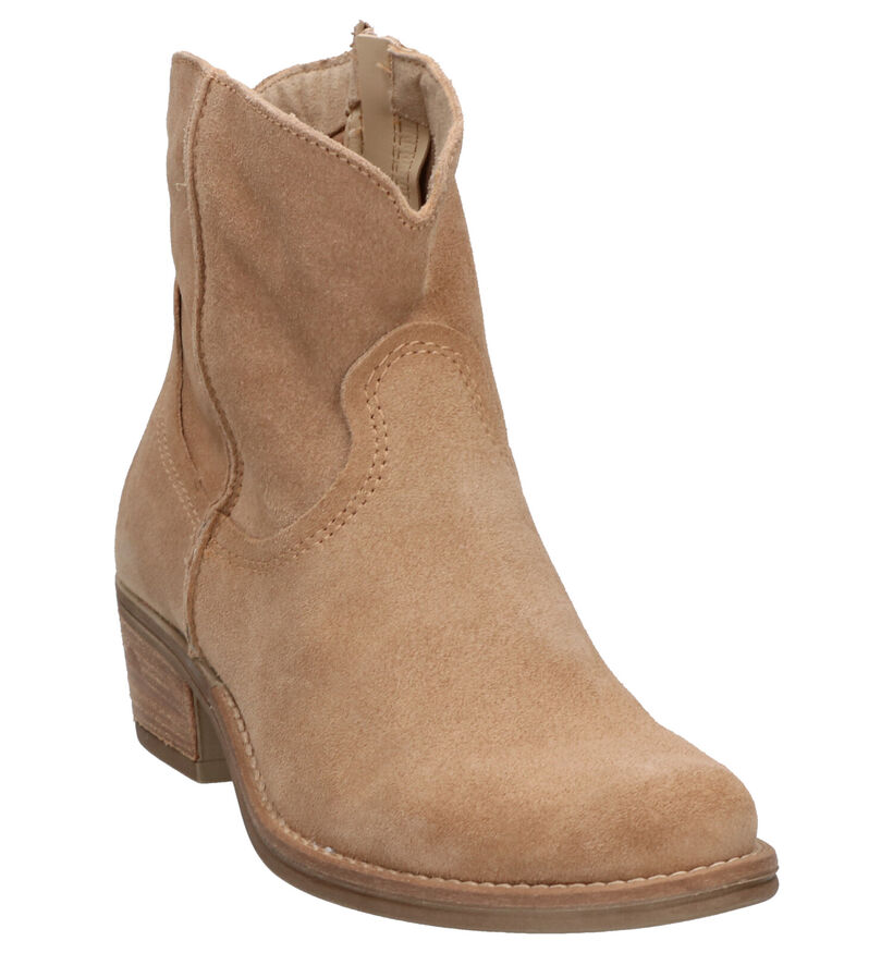 Via Limone Glamo Bottes en Beige en daim (274140)