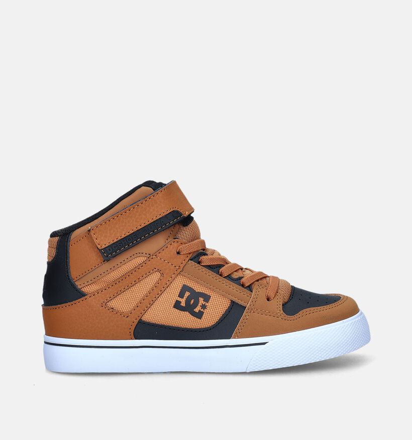 DC Shoes Pure High Top Baskets de skate en Cognac pour garçons (343801)