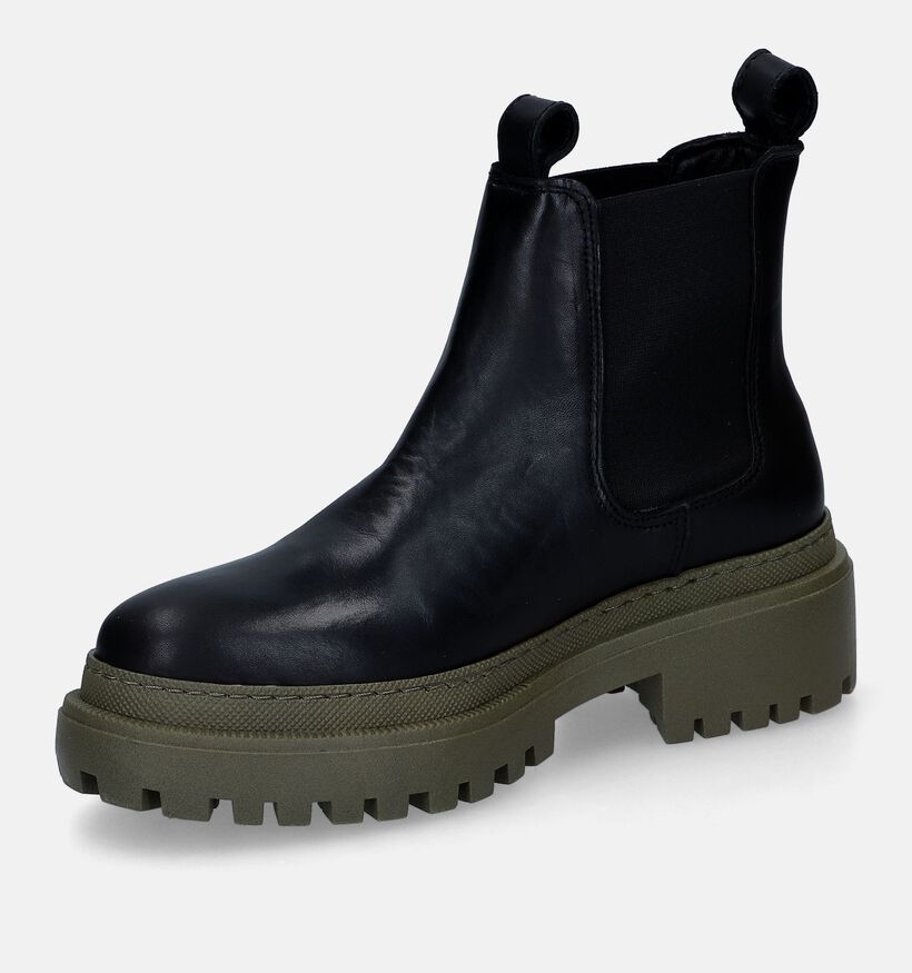 Signatur Bottines Chelsea en Noir pour femmes (316619) - pour semelles orthopédiques