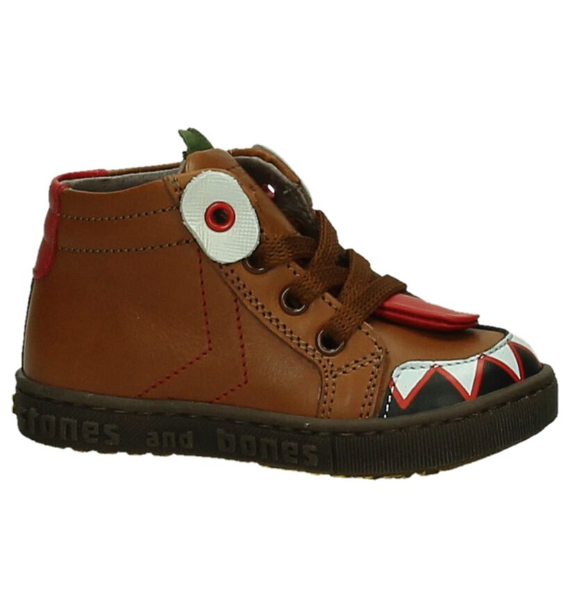 STONES and BONES Chaussures hautes en Cognac en cuir (201624)