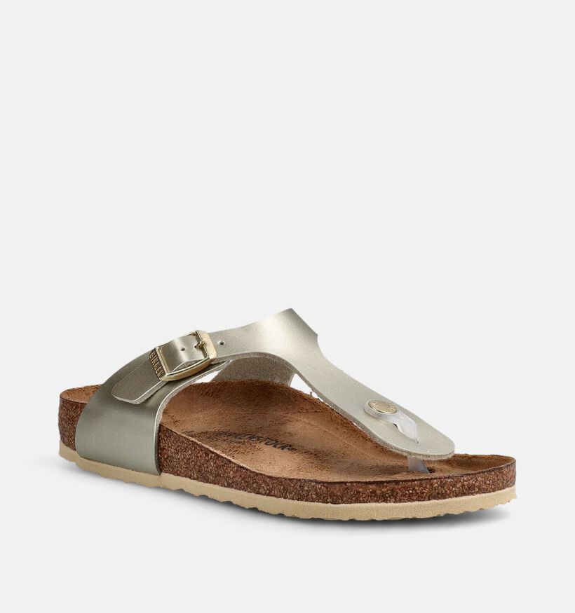 Birkenstock Gizeh Gouden Slippers voor meisjes (368476)