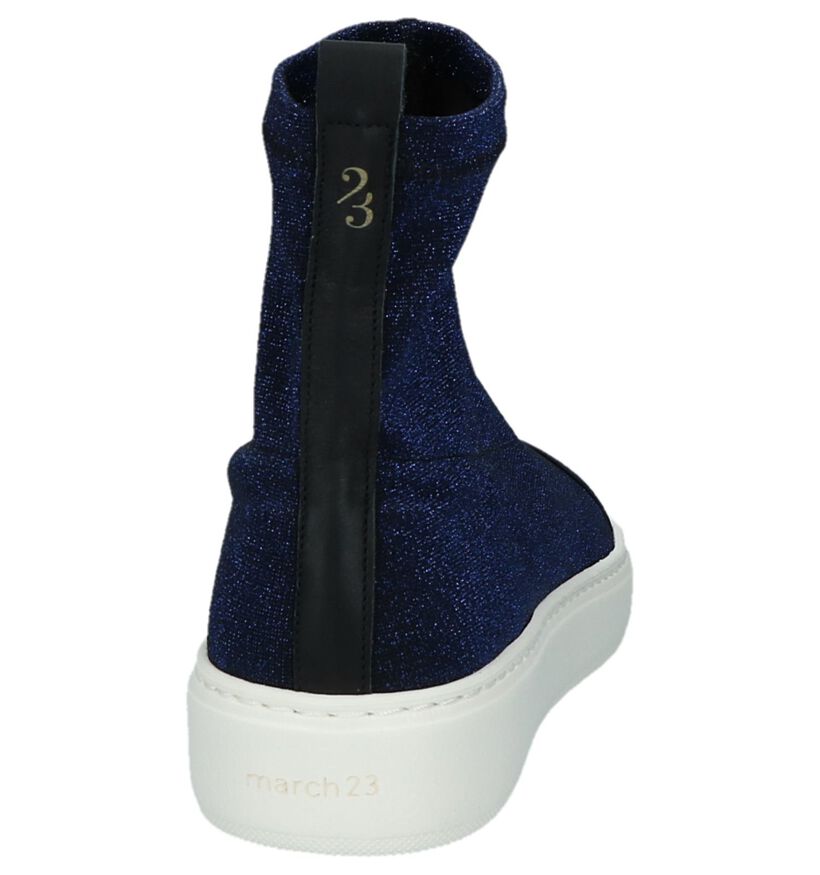 March23 Slip-on en Bleu foncé en cuir (233569)