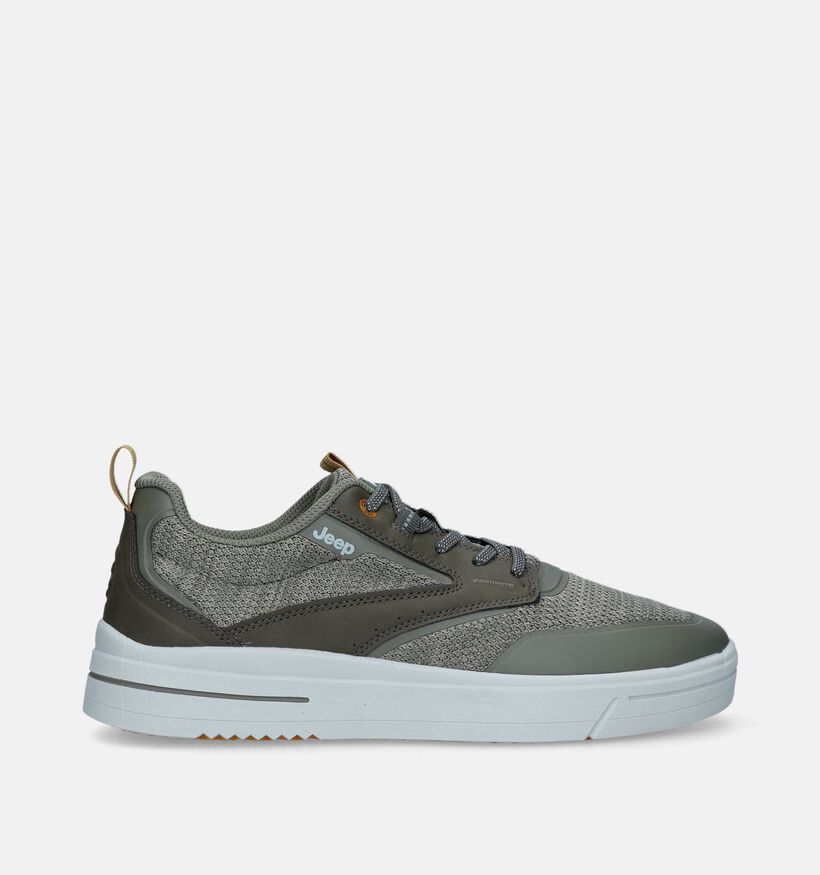 Jeep Jack Derby Chaussures à lacets en Vert Kaki pour hommes (337123) - pour semelles orthopédiques