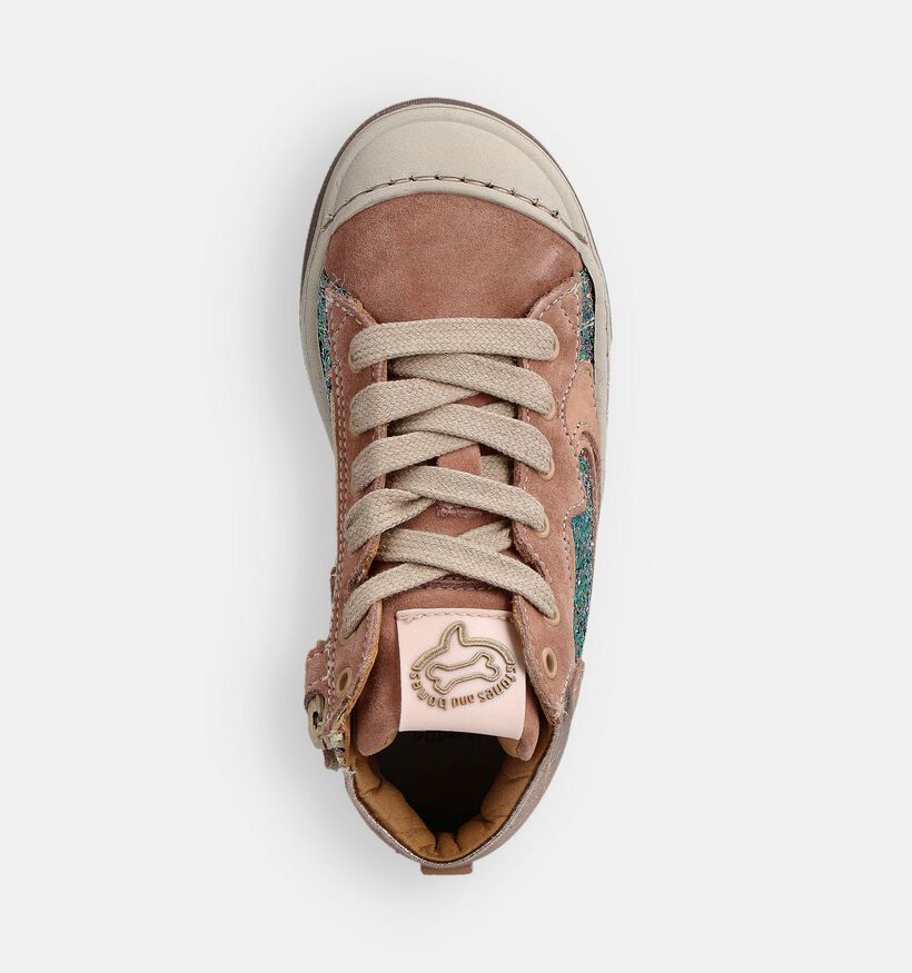 STONES and BONES Dalis Roze Veterschoenen voor meisjes (361974) - geschikt voor steunzolen