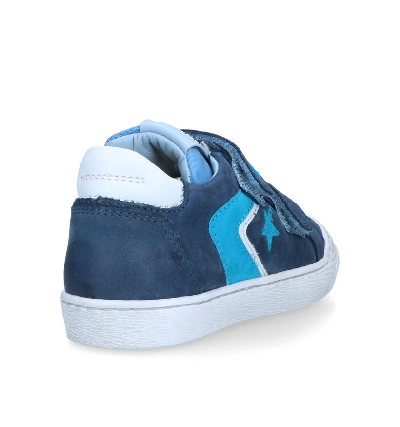 STONES and BONES Geppo Chaussures à velcro en Bleu pour garçons (322123) - pour semelles orthopédiques