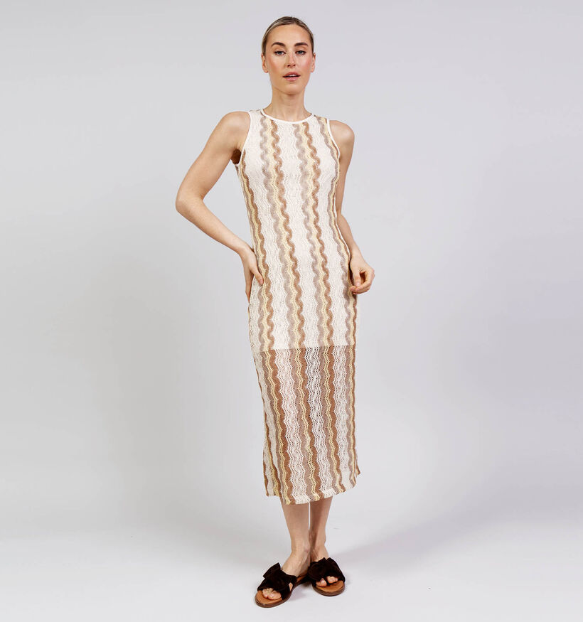 Vero Moda Teresa Tigers Eye Robe en Beige pour femmes (369382)