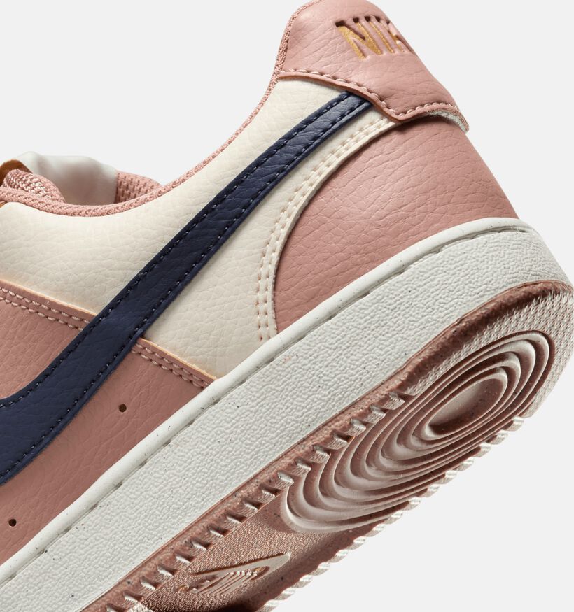 Nike Court Vision Low Next Nature Baskets en Rose pour femmes (359903) - pour semelles orthopédiques