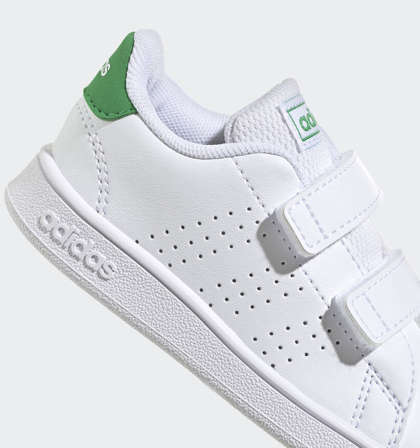 adidas Advantage Baskets en Blanc pour filles, garçons (350568) - pour semelles orthopédiques