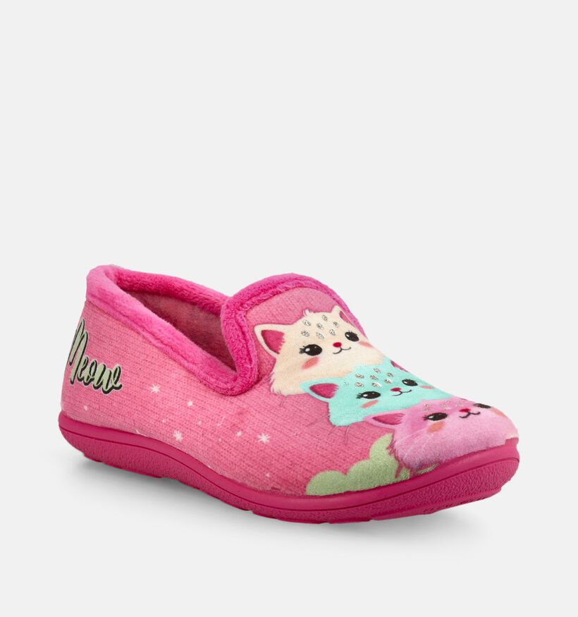 Milo & Mila Meow Roze Pantoffels voor meisjes (381133)