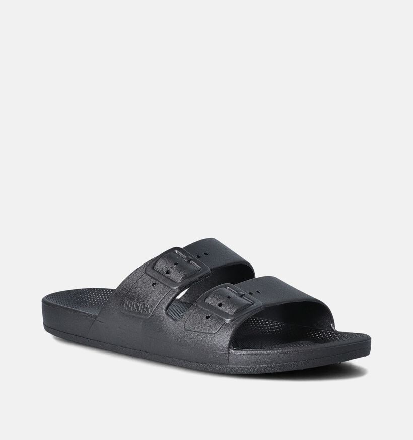 Freedom Moses Basic Claquettes en Noir pour femmes (354878)