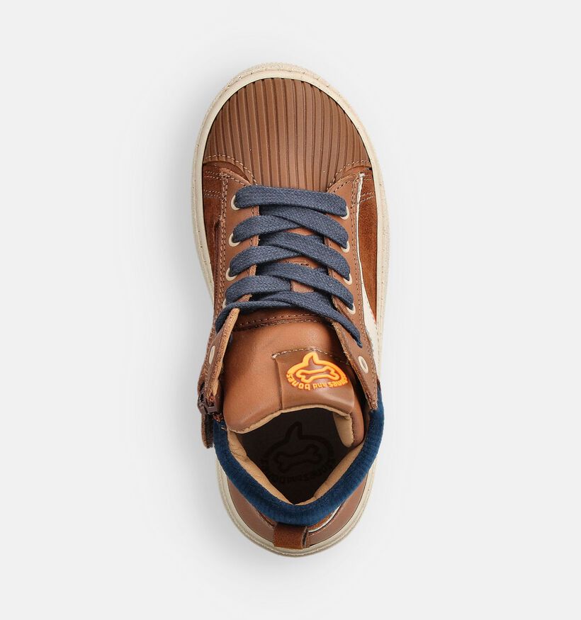 STONES and BONES Movie Chaussures hautes en Cognac pour garçons (362850) - pour semelles orthopédiques