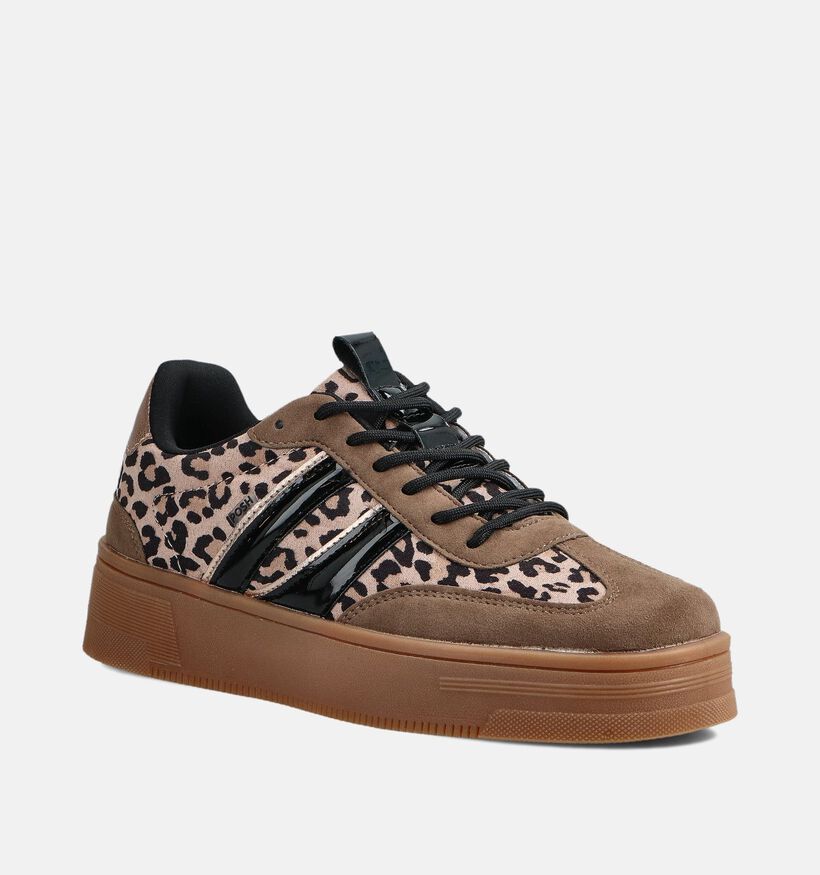 Posh by Poelman Bruine Sneakers voor dames (367971) - geschikt voor steunzolen