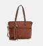Tamaris Adele Cognac Shopper Met Rits voor dames (330443)