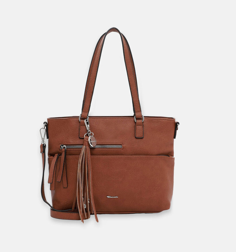 Tamaris Adele Cognac Shopper Met Rits voor dames (330443)