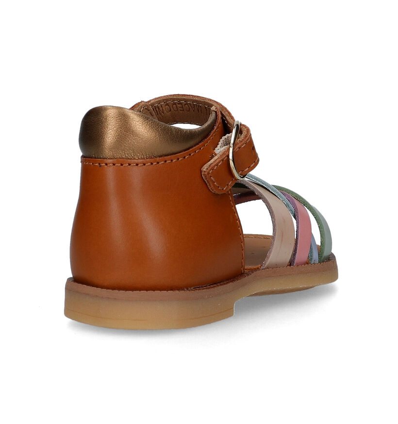 STONES and BONES Pita Sandales en Cognac pour filles (322618)