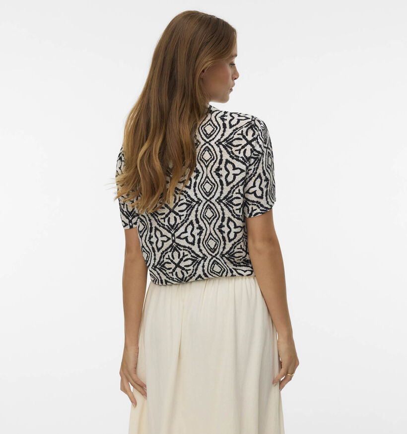 Vero Moda Menny Tie Shirt Zwarte Blouse voor dames (369406)