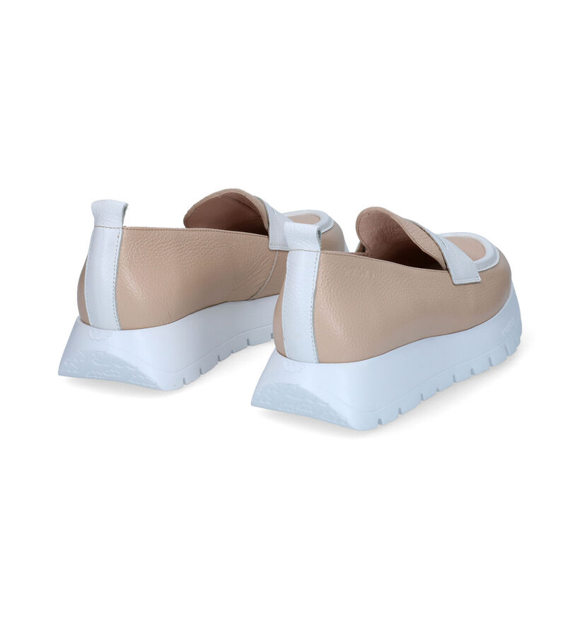 Wonders Beige Mocassins in leer (309627)