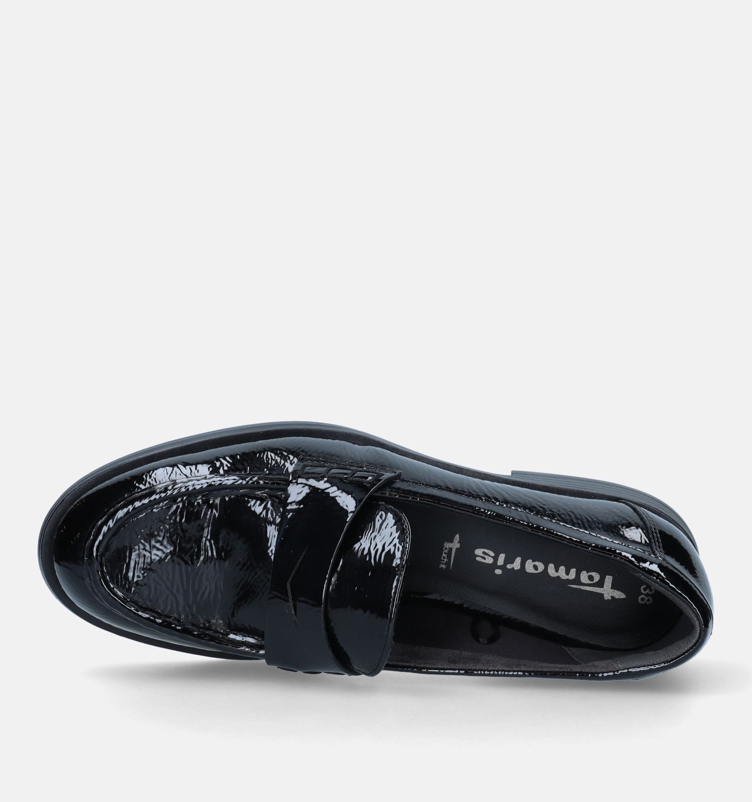 Tamaris loafers hotsell zwart