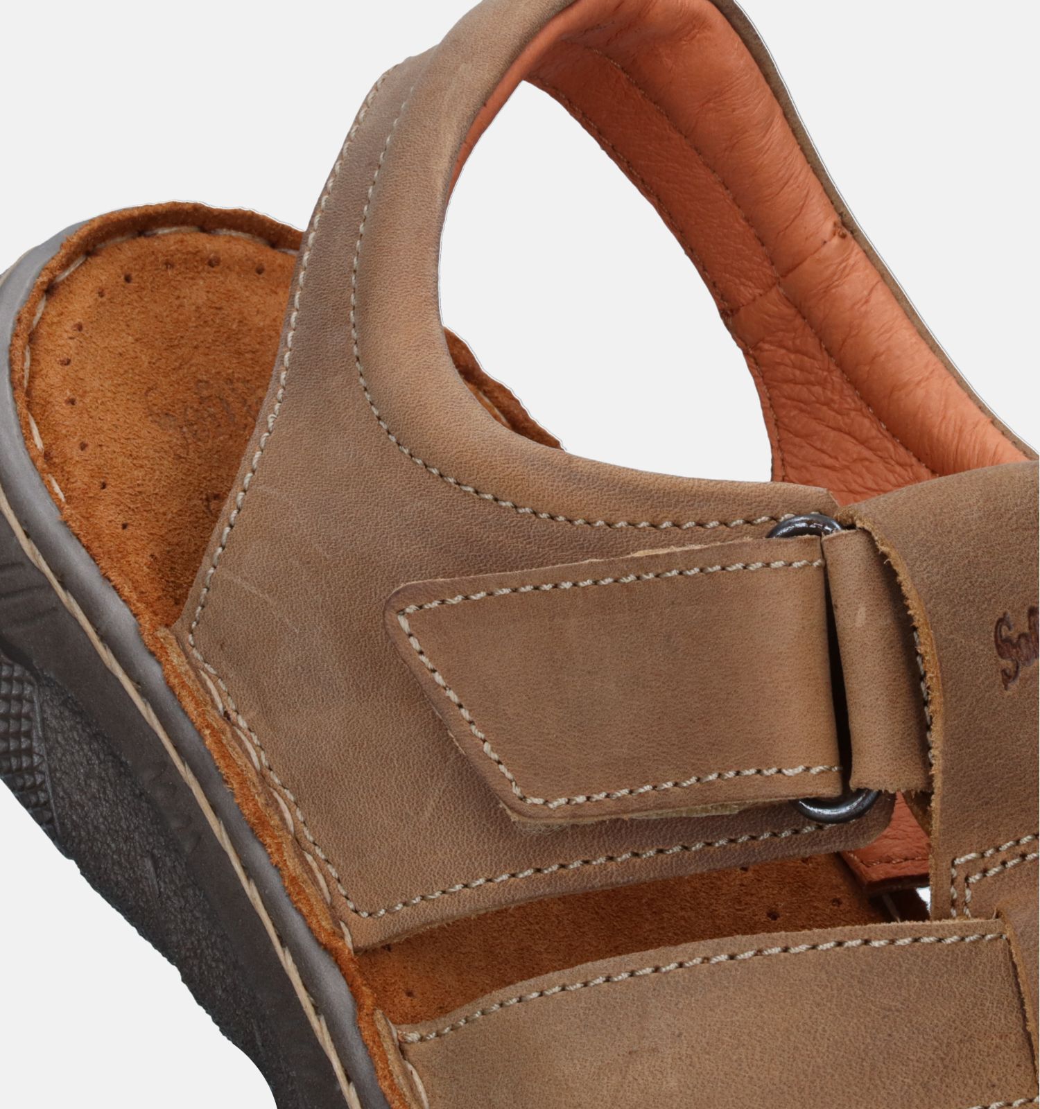 Softwalk Taupe Sandalen Heren Sandalen Online op TORFS.BE