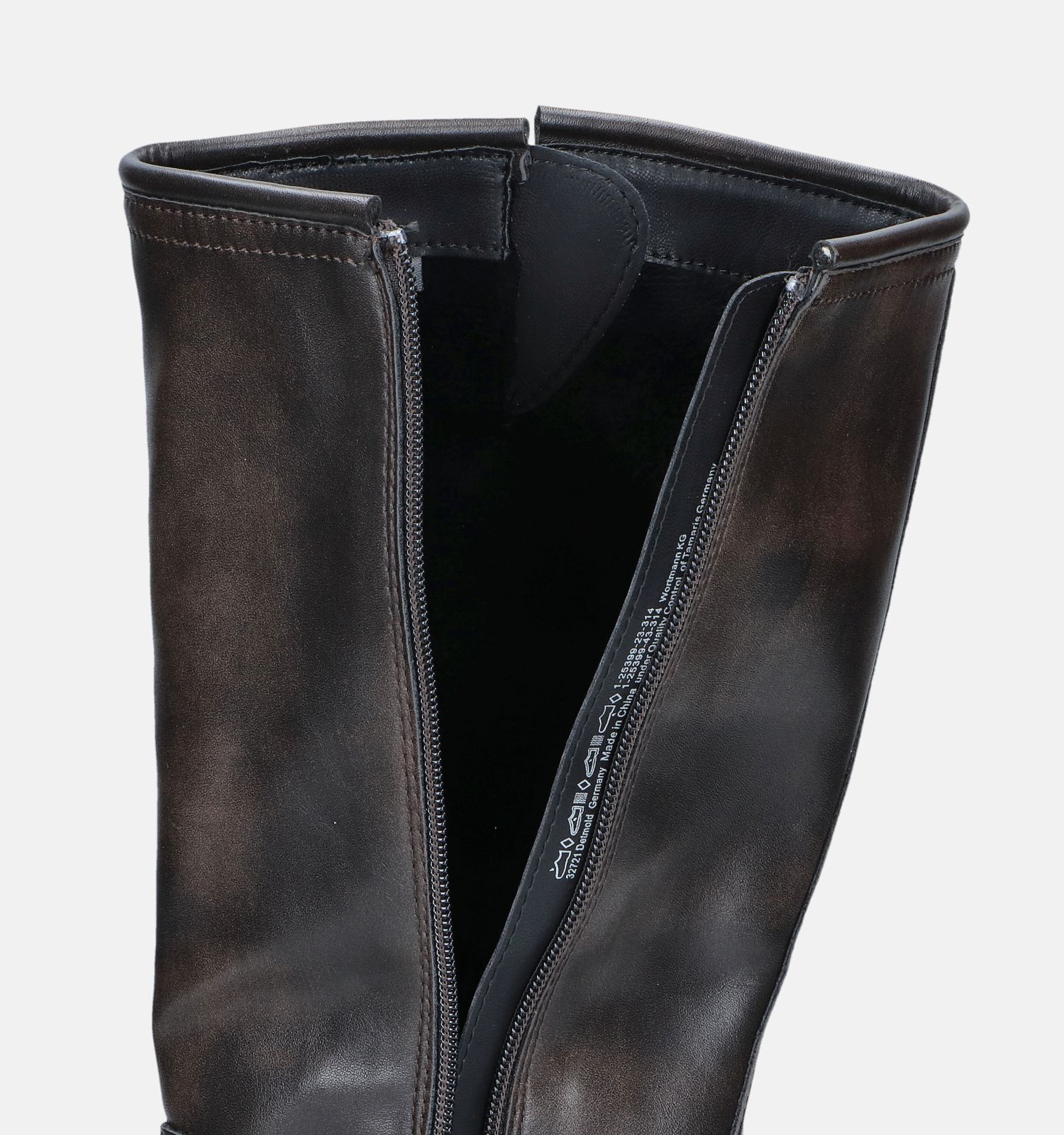 Tamaris Bruine Lange biker boots Dames Laarzen Online op TORFS.BE