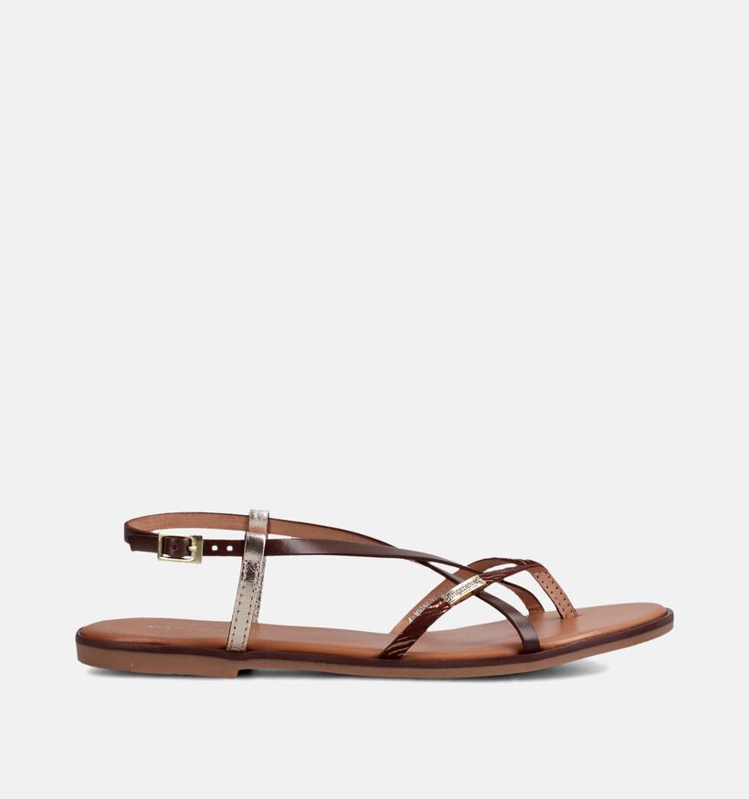 Les Tropeziennes Monagum Donkerbruine Sandalen voor dames (373190)