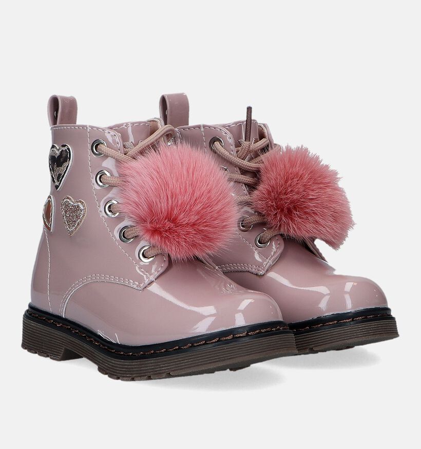 Xti Bottines robustes en Rose en simili cuir (331985)