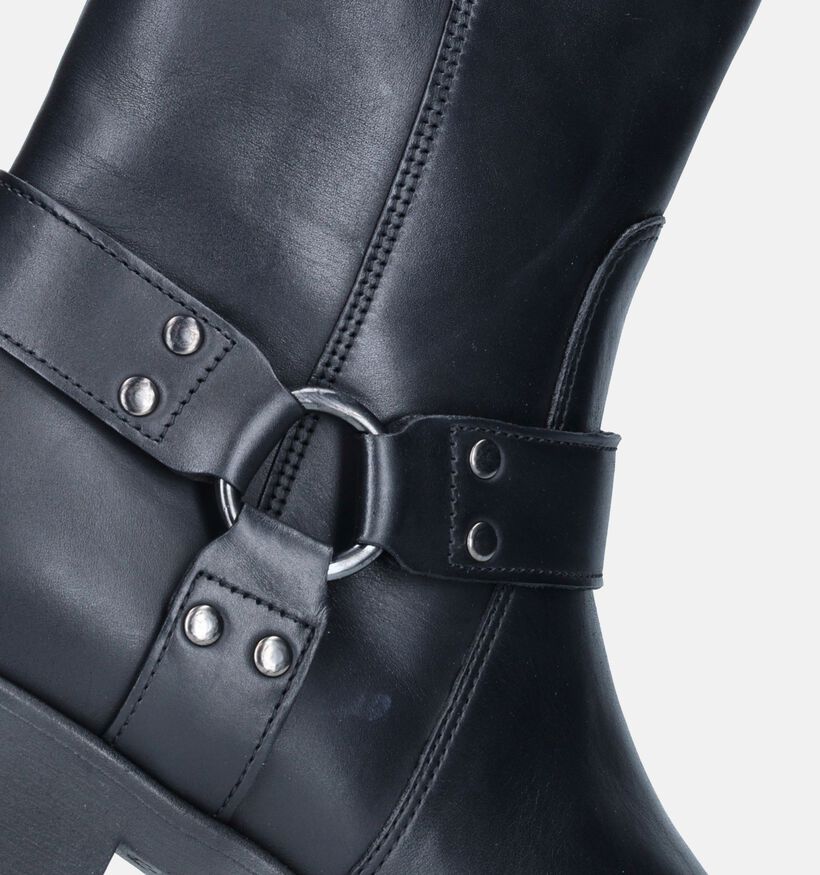 Gabor Best Fitting Zwarte Biker boots voor dames (347056) - geschikt voor steunzolen