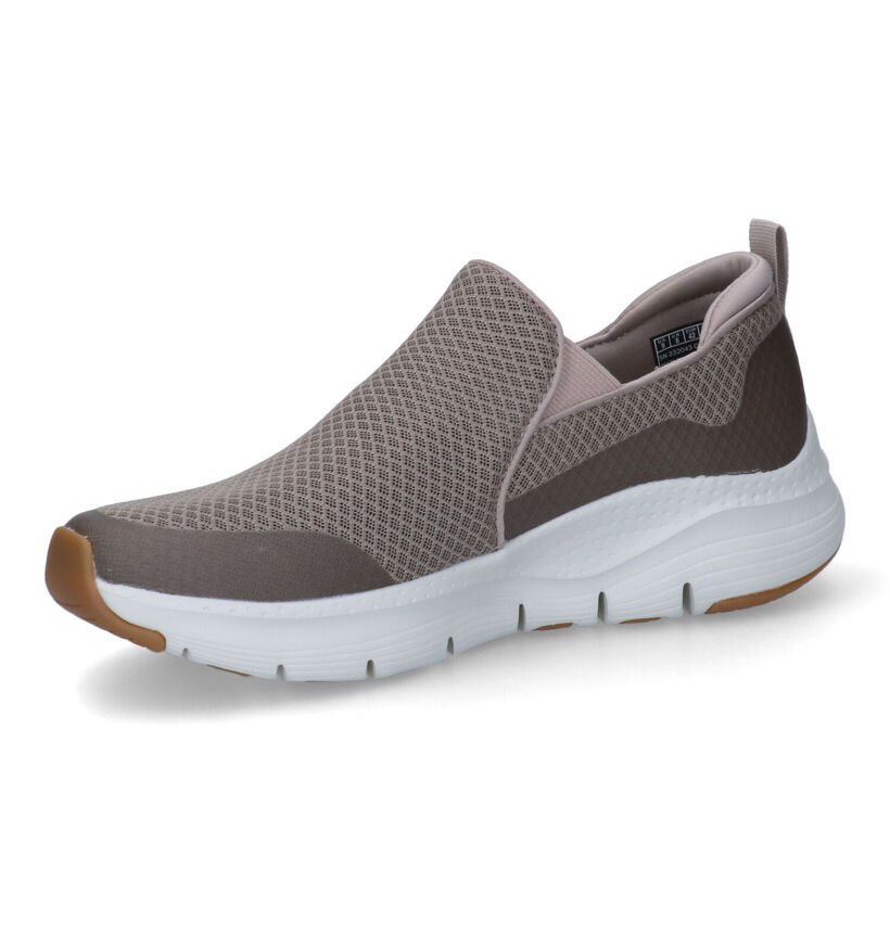 Skechers Arch Fit Taupe Slip-on Sneakers voor heren (318127)