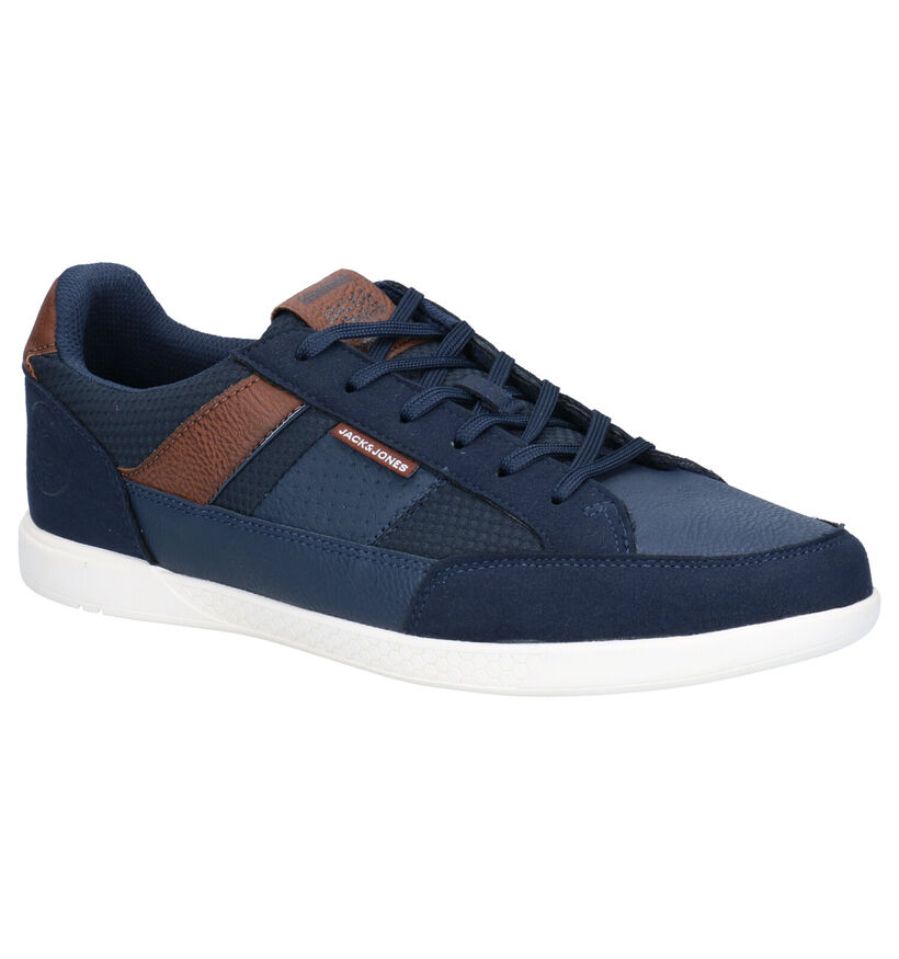 Jack & Jones Byson Blauwe Veterschoenen in kunstleer (269161)