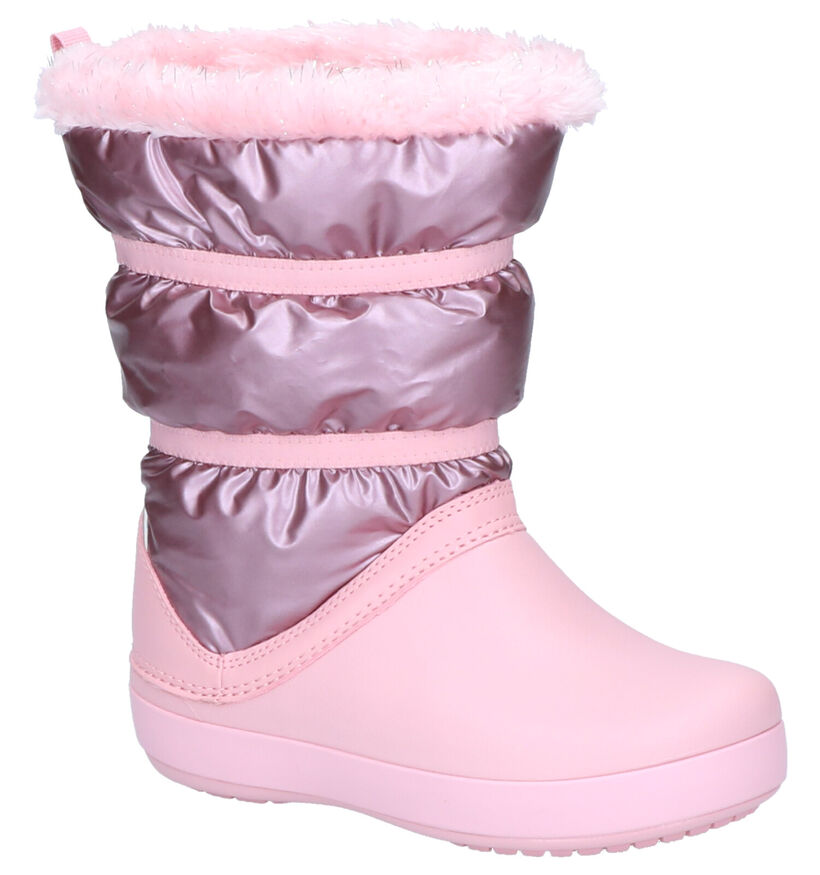 Crocs Crocband Zilveren Snowboots in stof (255726)