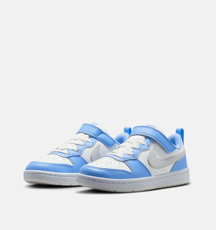 Nike Court Borough Baskets basses en Bleu pour filles, garçons (357363) - pour semelles orthopédiques