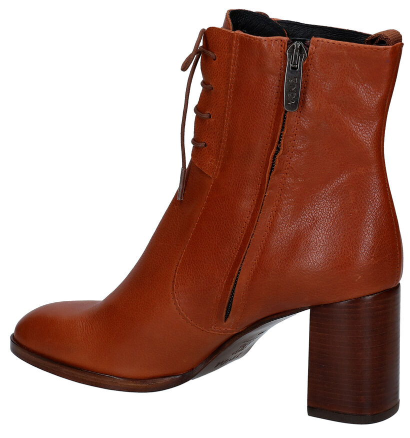 Zinda Bottines à lacets en Cognac en cuir (298900)
