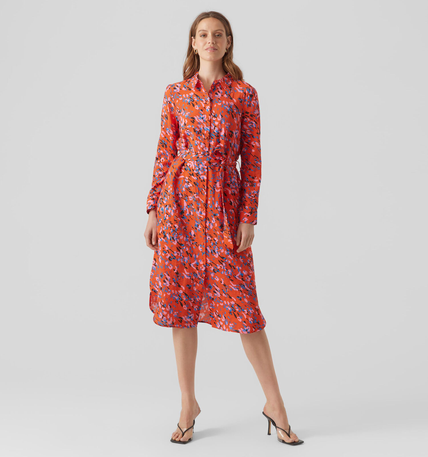 Vero Moda Josie Rode Hemdjurk Dames Kleedjes Online op TORFS.BE