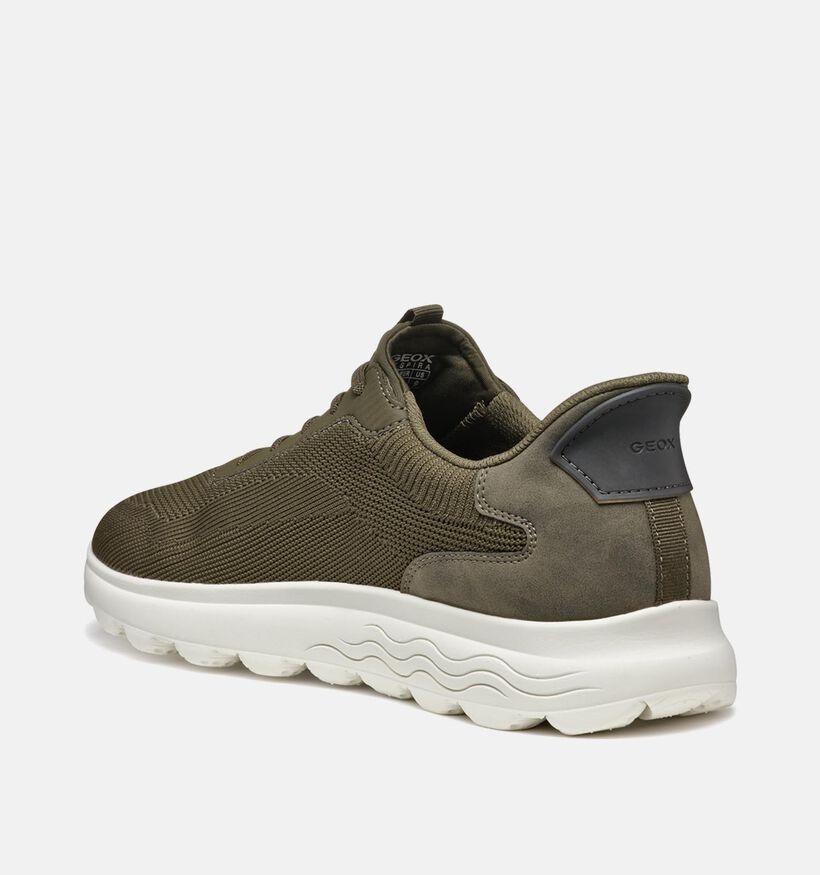 Geox Spherica Plus Kaki Instappers voor heren (351634) - geschikt voor steunzolen