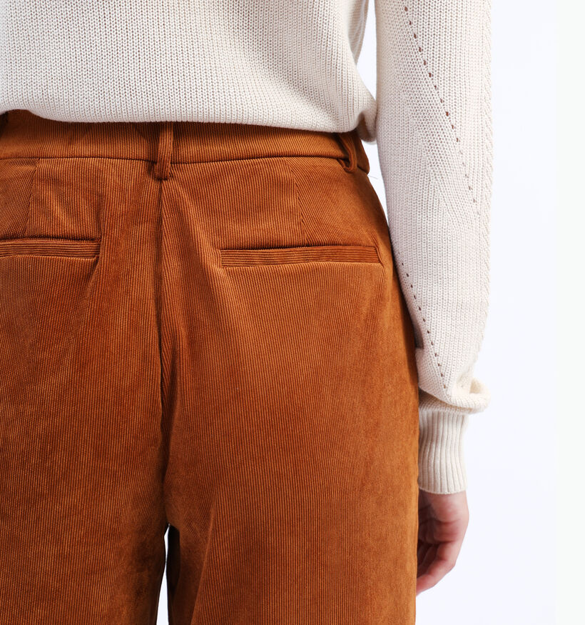 Vila Courdie Pantalon en velours côtelé en Marron pour femmes (328910)