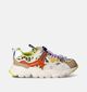 Naturino x Flower Mountain Yamano 3 Beige Sneakers voor meisjes (357543) - geschikt voor steunzolen