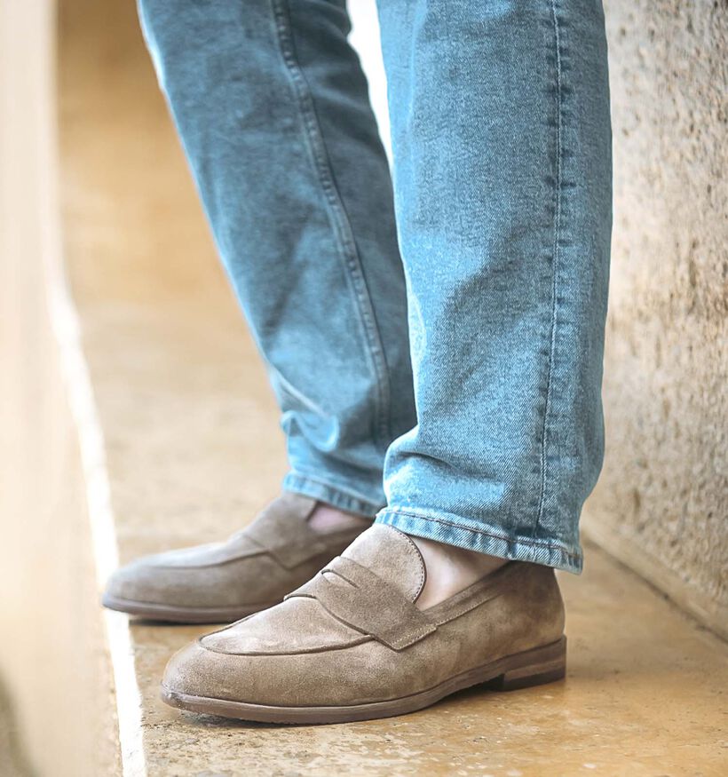 Ambiorix Riviera Loafers en Marron pour hommes (373481)