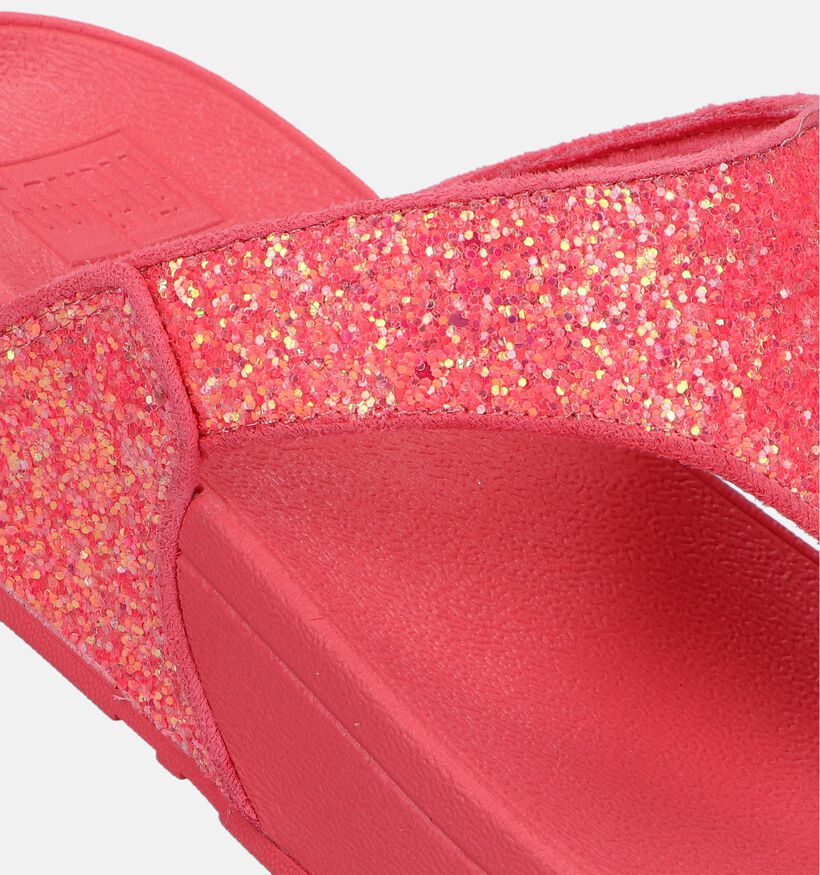 FitFlop Lulu Glitter Roze Teenslippers voor dames (336960)