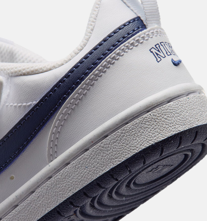 Nike Court Borough Low Witte Sneakers voor jongens (377285)