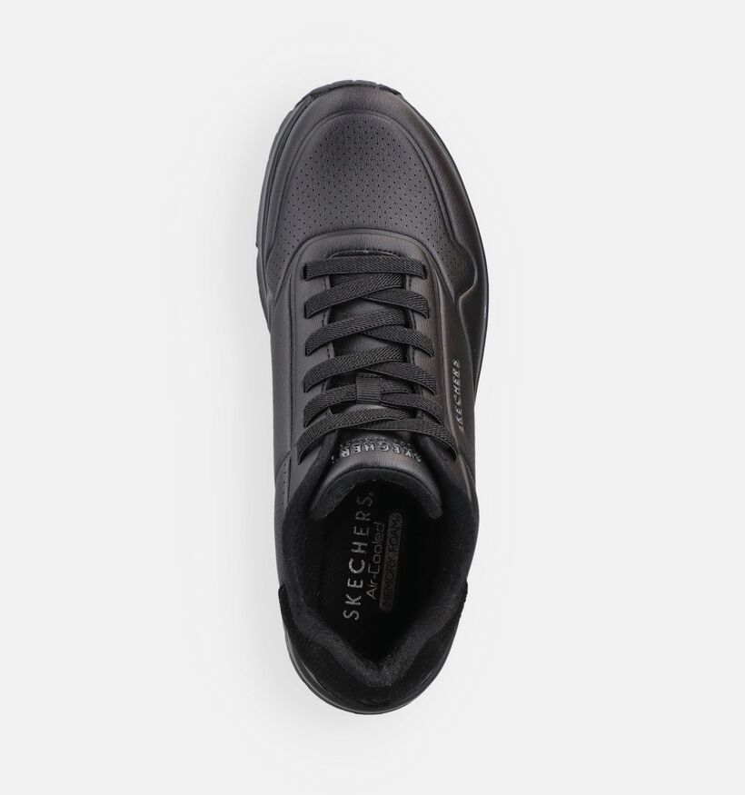 Skechers Uno Tailored Air Baskets en Noir pour hommes (375648) - pour semelles orthop&eacute;diques
