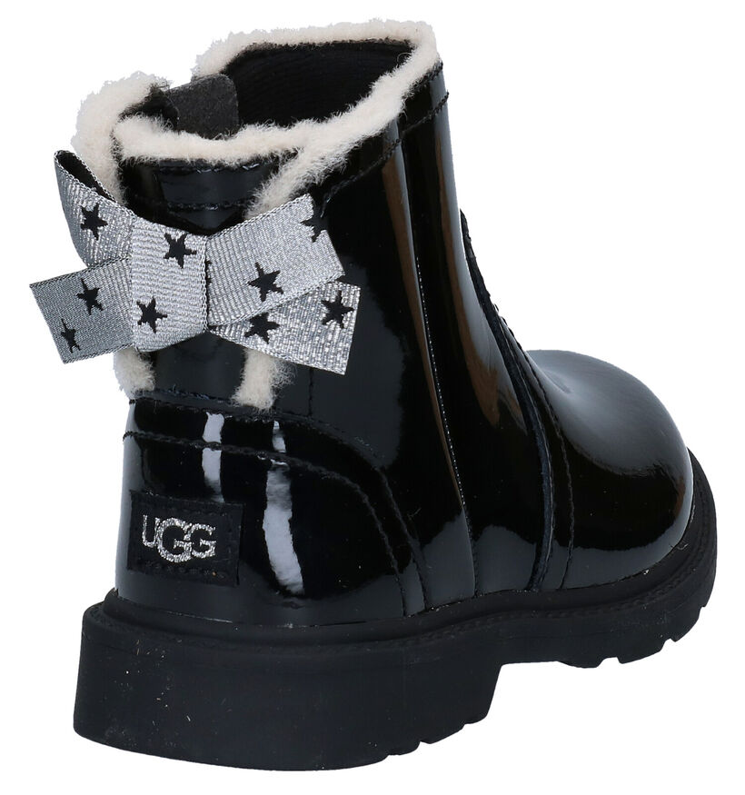 UGG Lynde Zwarte Bottines in kunstleer (294900)