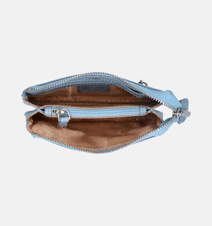 Crinkles Blauwe Ritsportemonnee voor dames (358124)