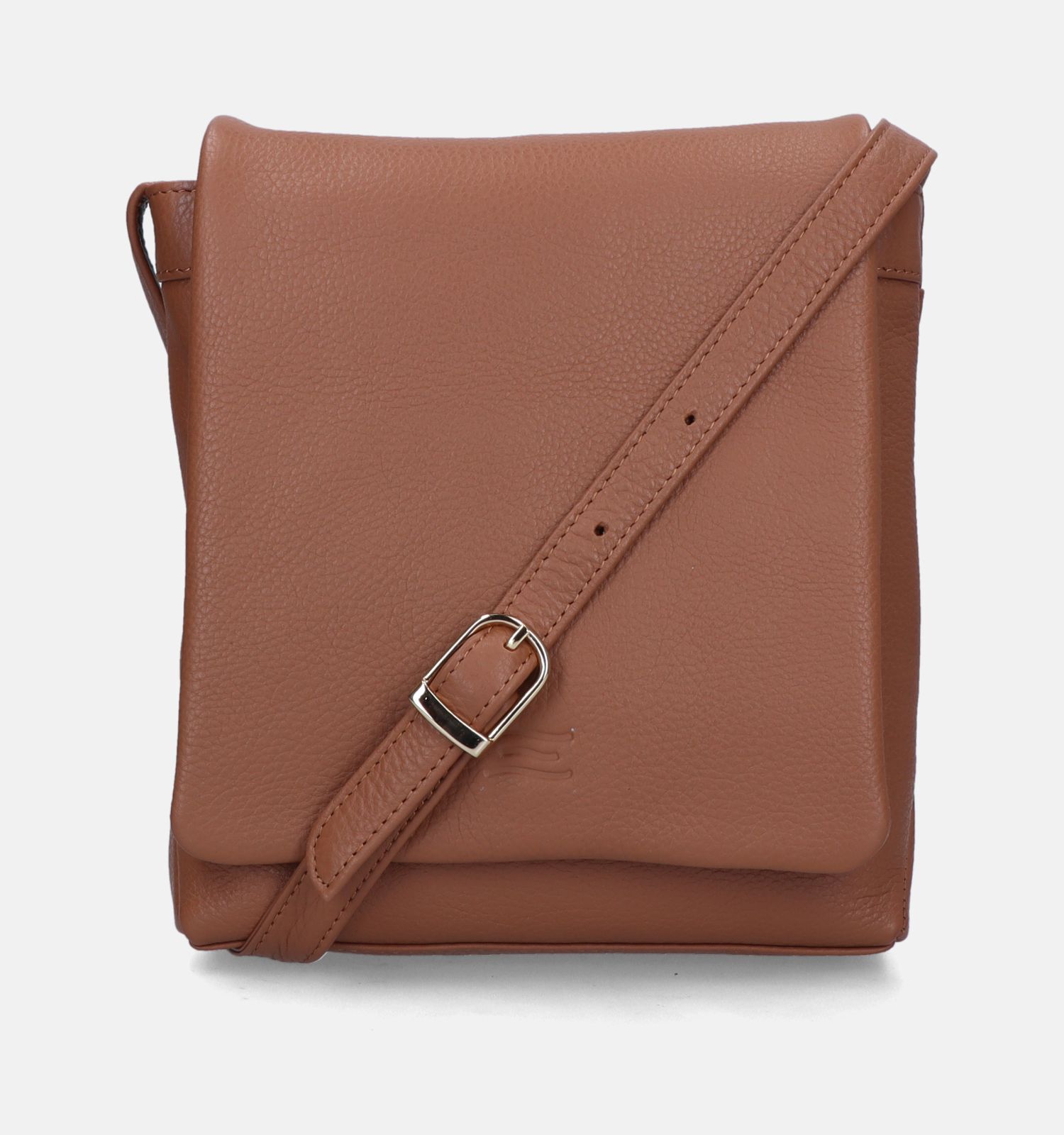 Crinkles Cognac Crossbody Tas Dames Crossbody tassen Online op TORFS.BE