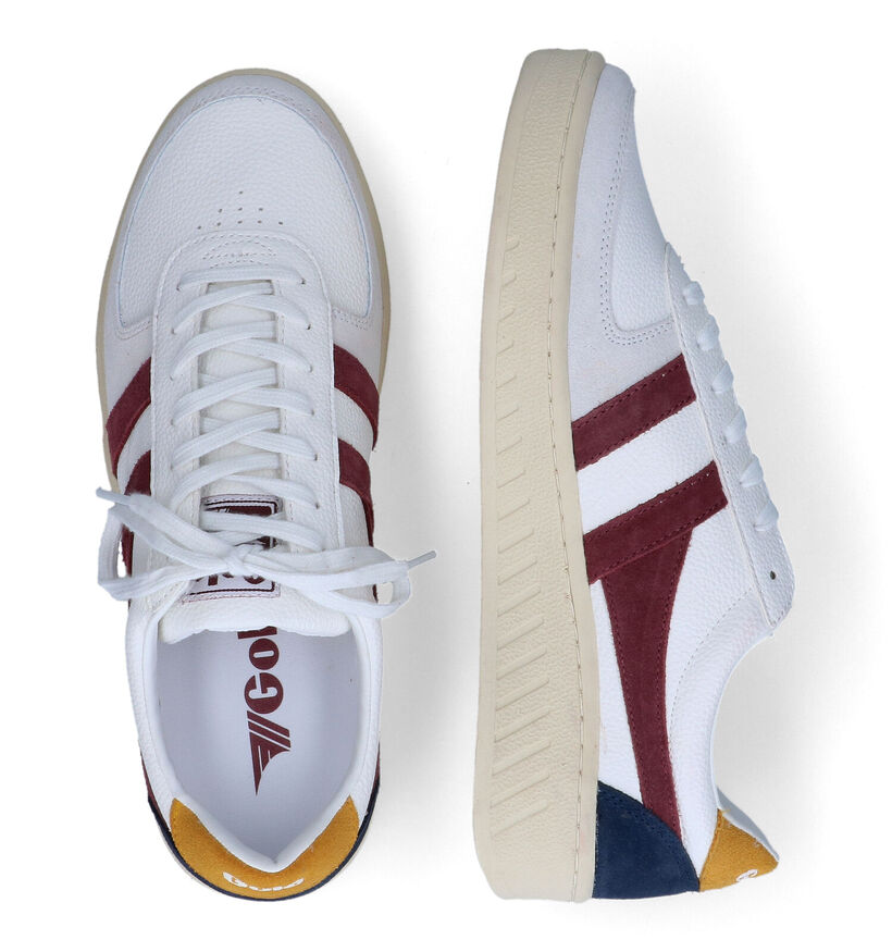 Gola Grandslam Trident Baskets en Blanc pour hommes (320371) - pour semelles orthopédiques