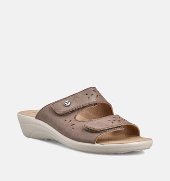 Fly Flot Slippers Taupe