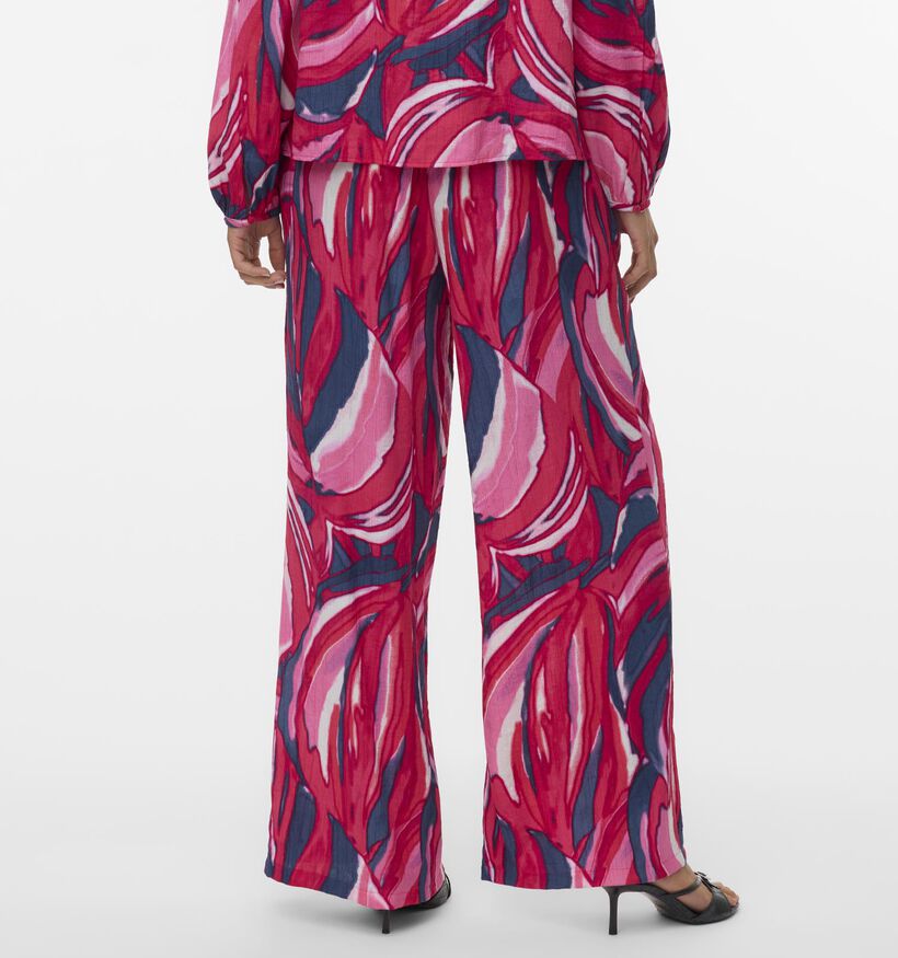 Vero Moda Vera Violet Pantalon en Rose/Bleu pour femmes (367227)