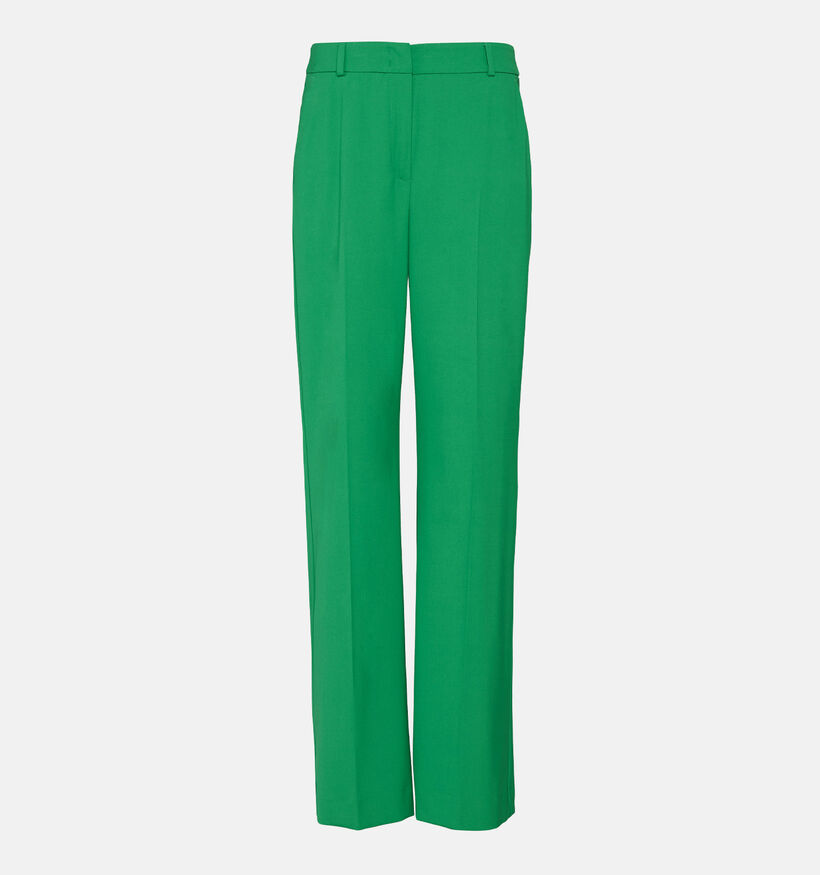 comma Groene Geklede broek voor dames (354656)
