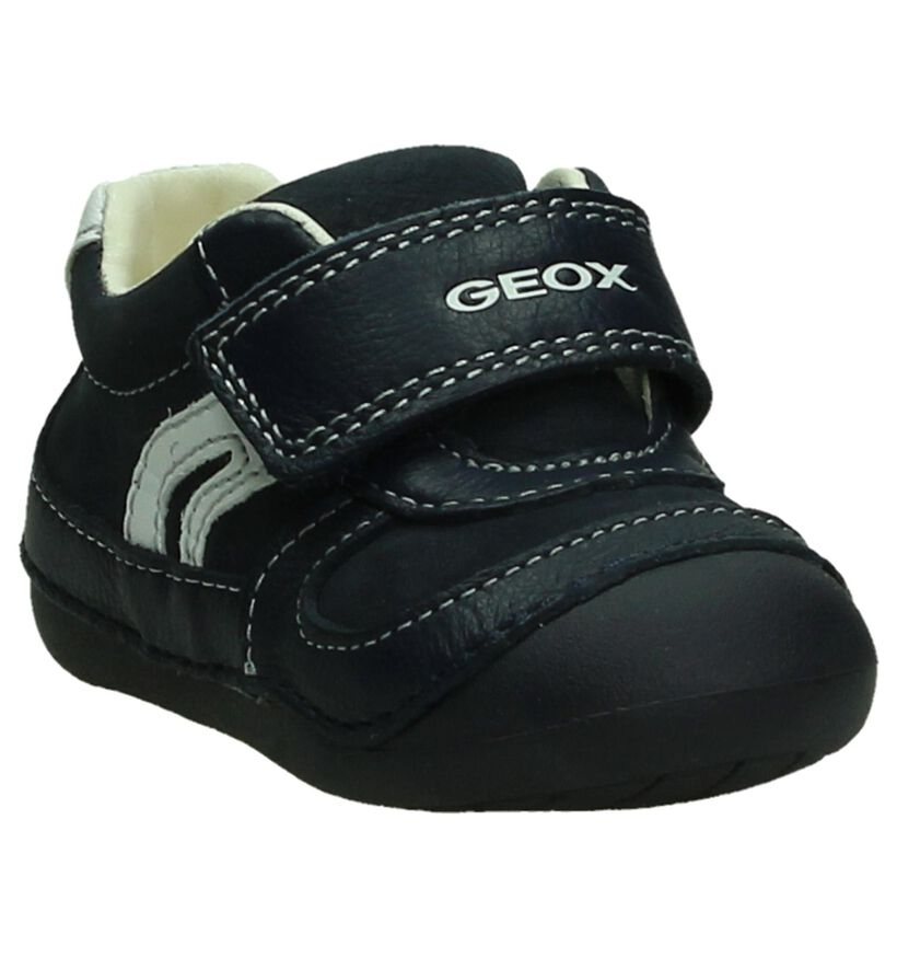 Geox Chaussures hautes en Bleu foncé en cuir (190631)